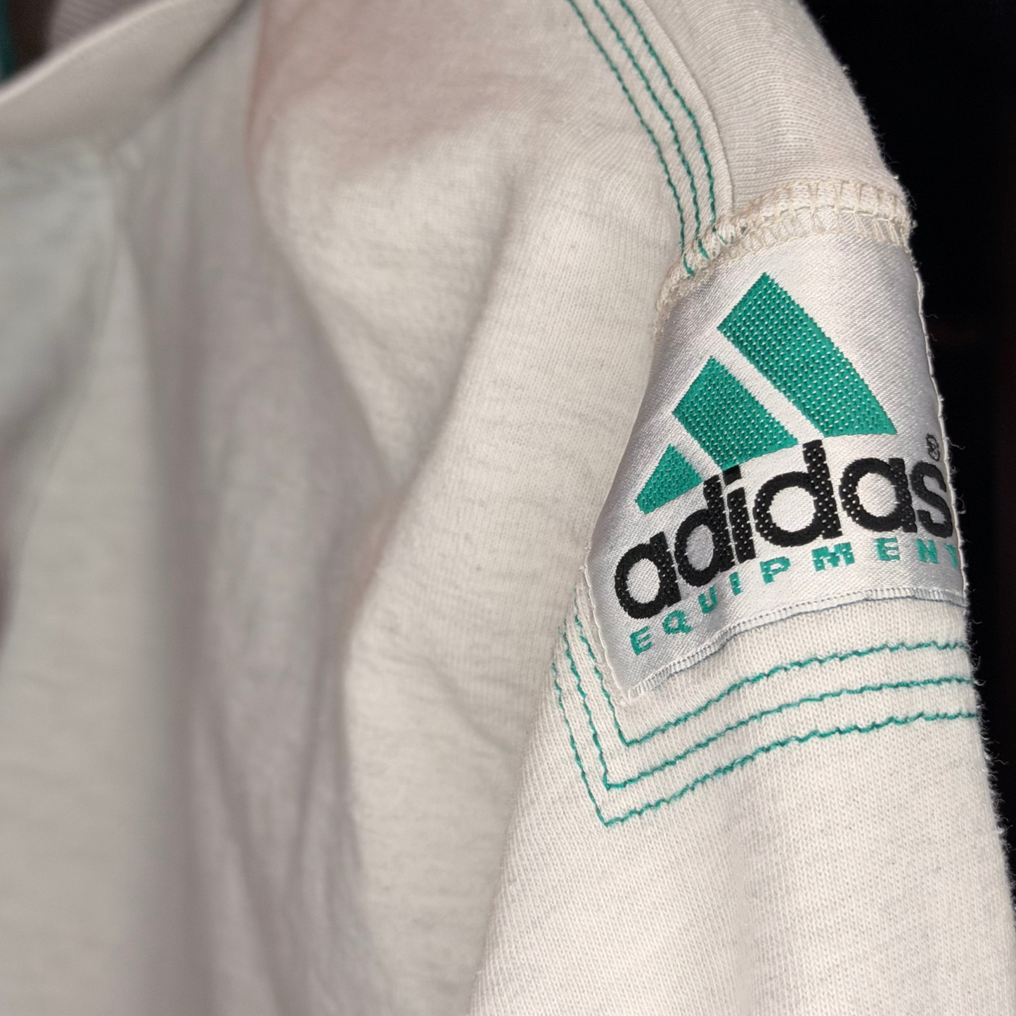 90er Adidas Equipment Langarm-Poloshirt