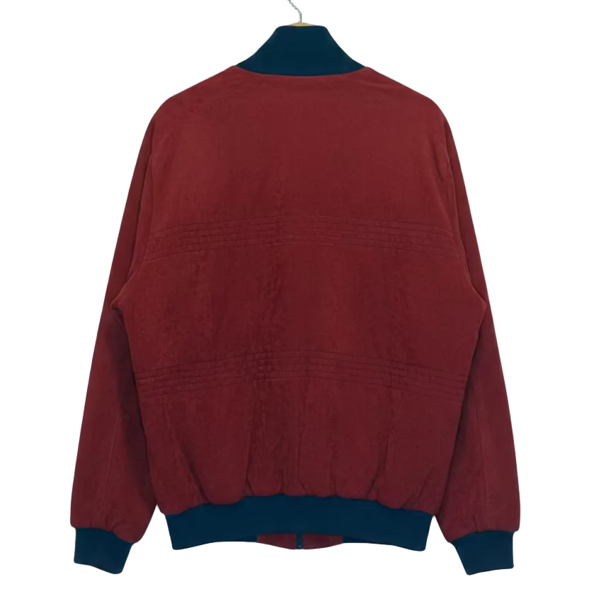 Vintage adidas Originals Velour Track Jacket Burgundy 90s Rare