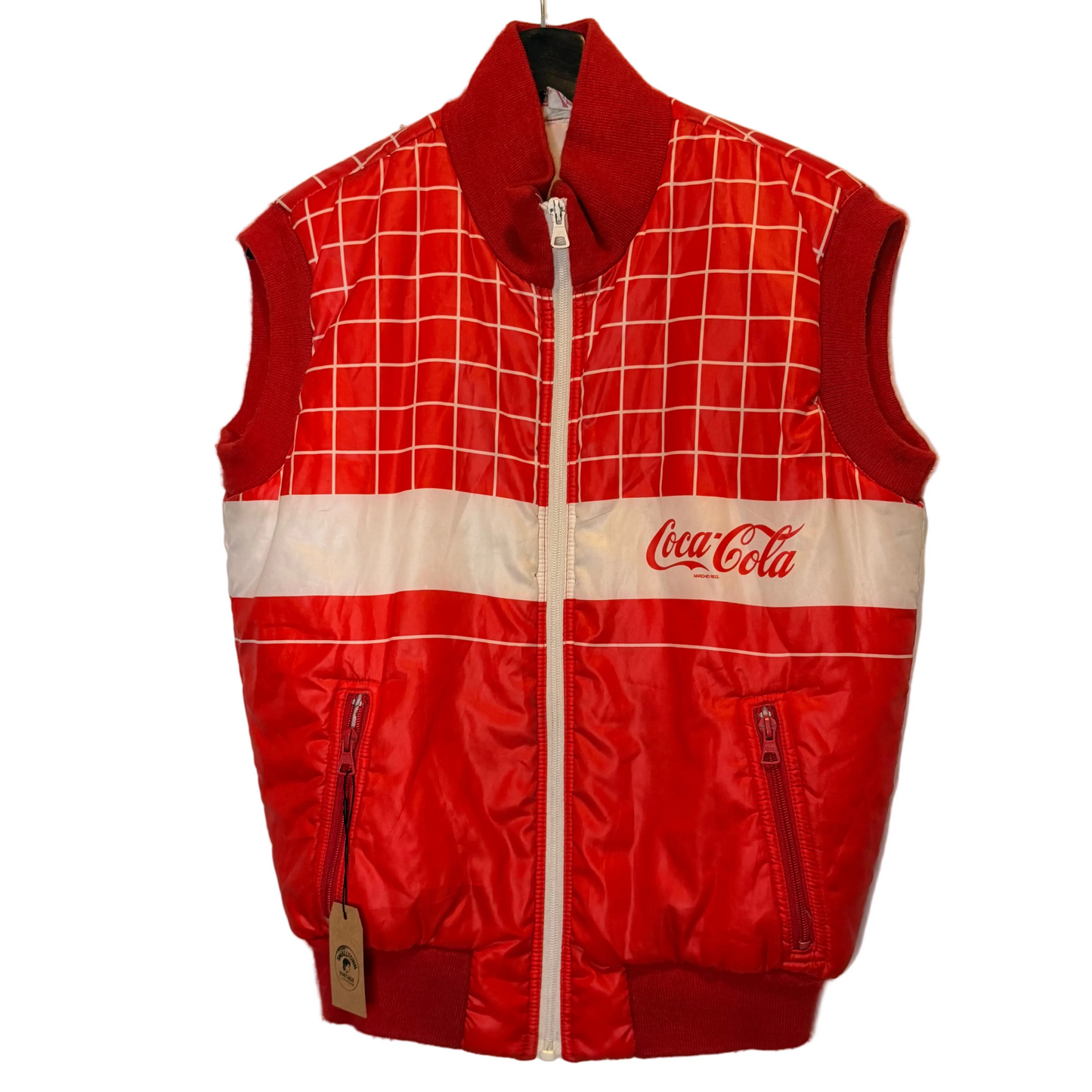 Vintage Coca-Cola Steppweste – Rot | 90s Promo