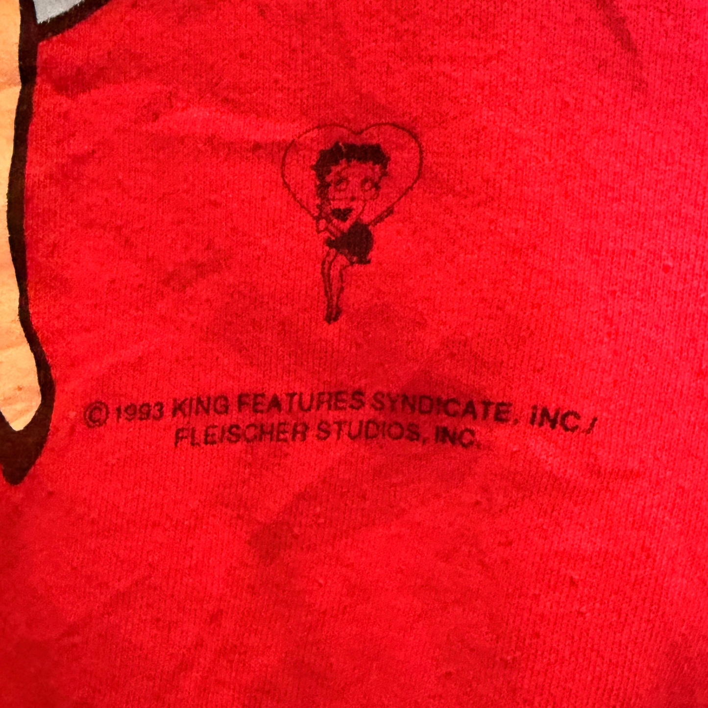 Vintage Betty Boop Sweatshirt 90er All Over Print Fleischer Studios USA
