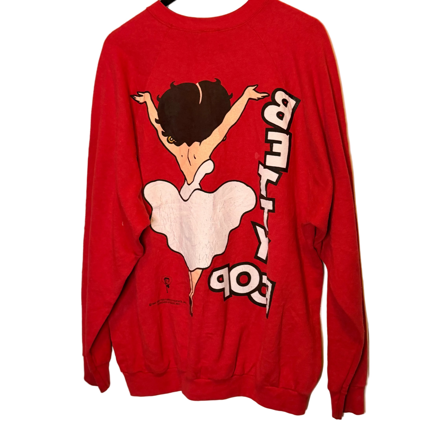 Vintage Betty Boop Sweatshirt 90er All Over Print Fleischer Studios USA