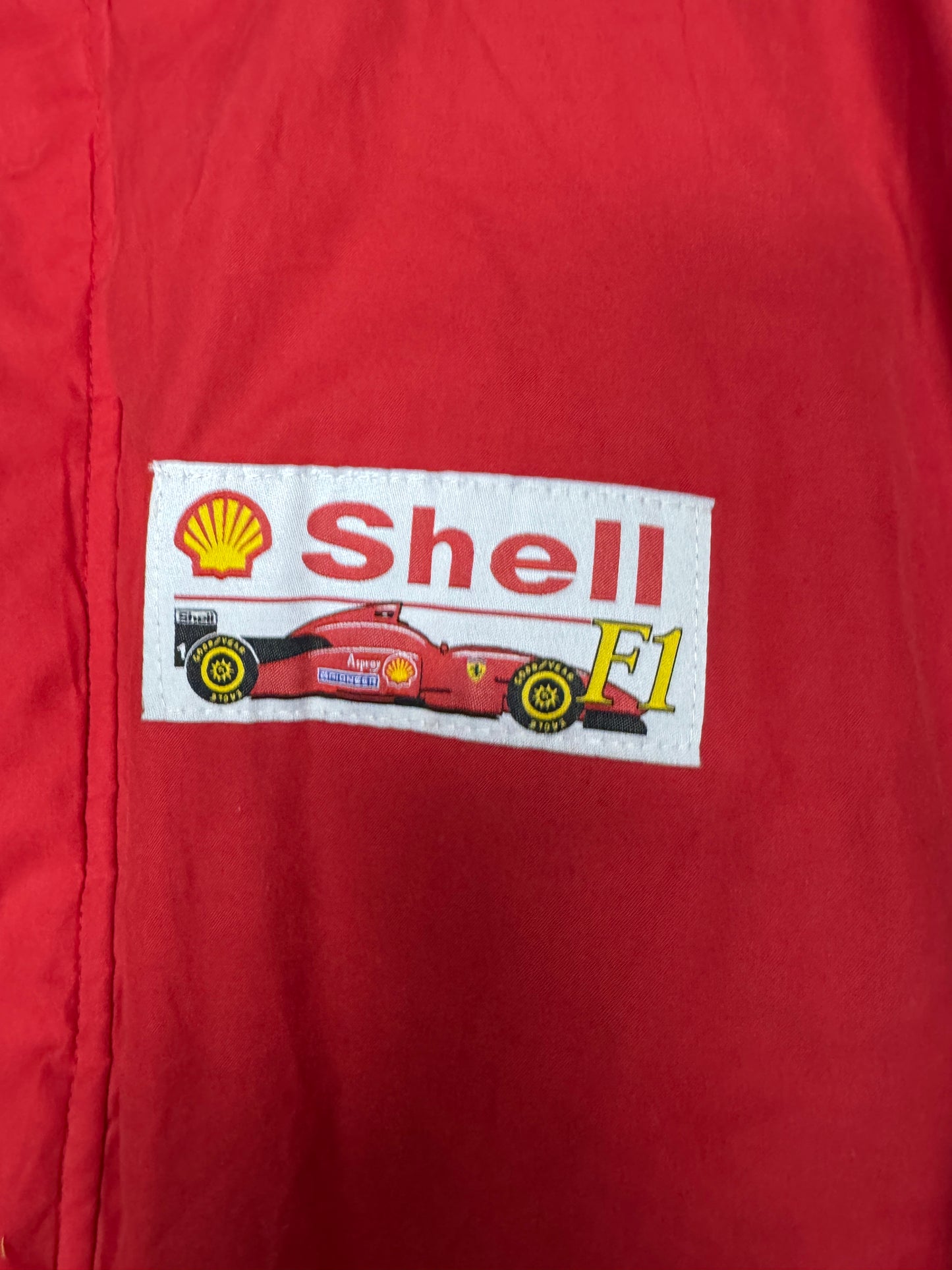 rote Formula 1 Shell Herrenjacke