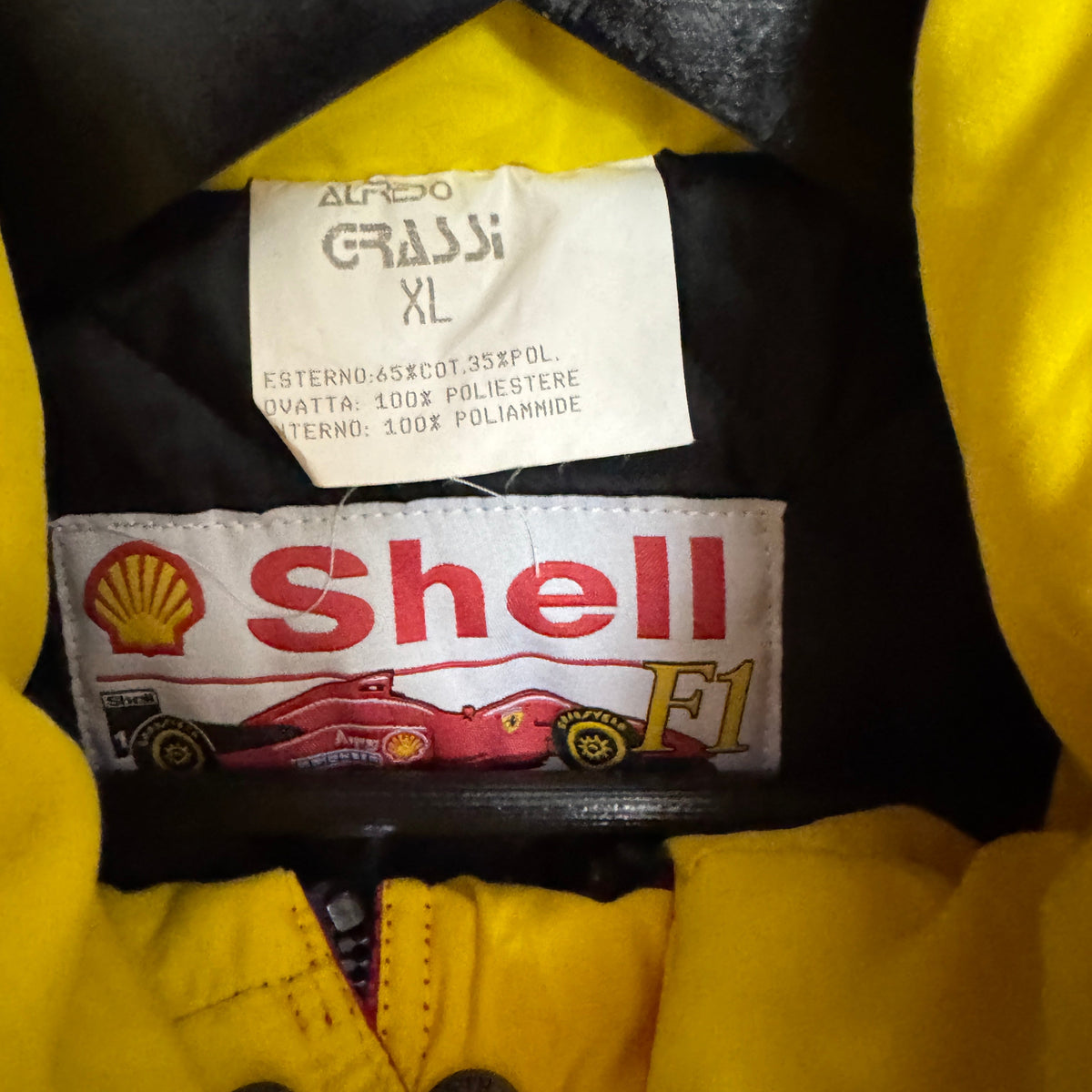 rote Formula 1 Shell Herrenjacke