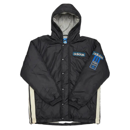 Vintage Adidas Winterjacke mit Kapuze